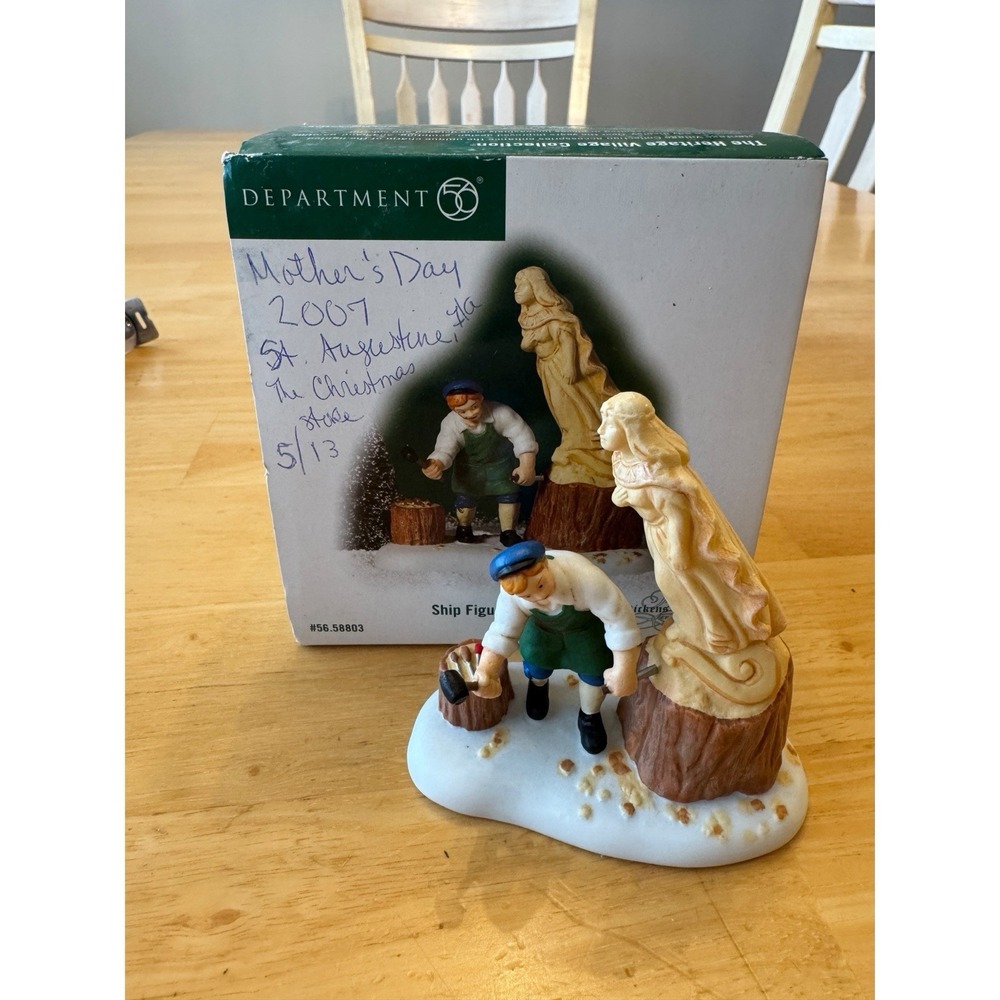 Department 56 Dickens Village Ship Figurehead Carver 58803 Dept 56 Christmas